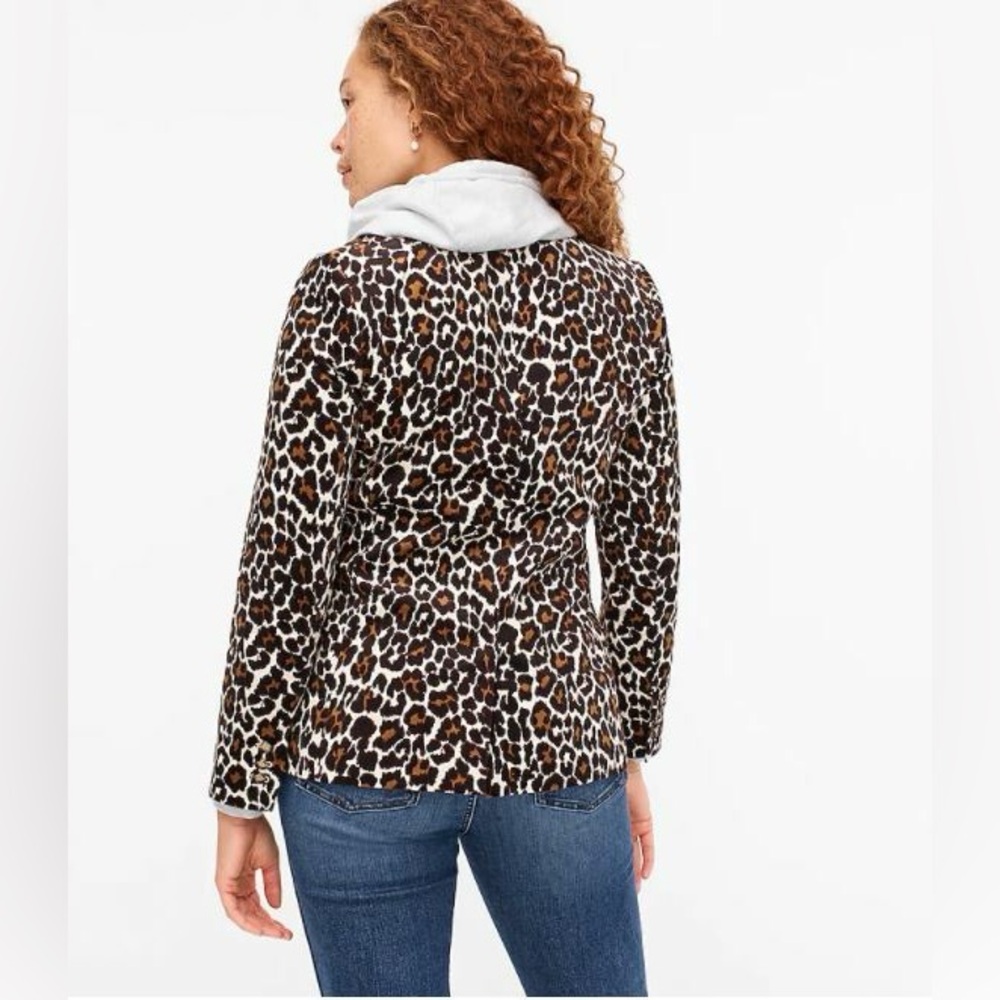 J crew Preppy Parke blazer in leopard stretch corduroy Blazer - Picture 4 of 9